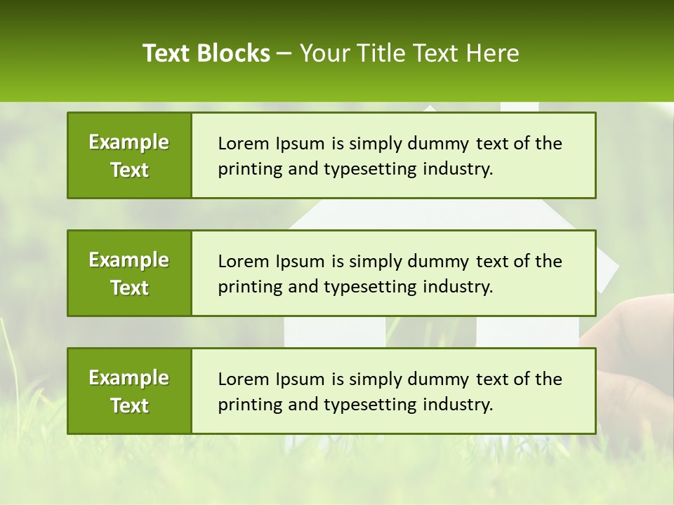 Architecture Hand Holding PowerPoint Template
