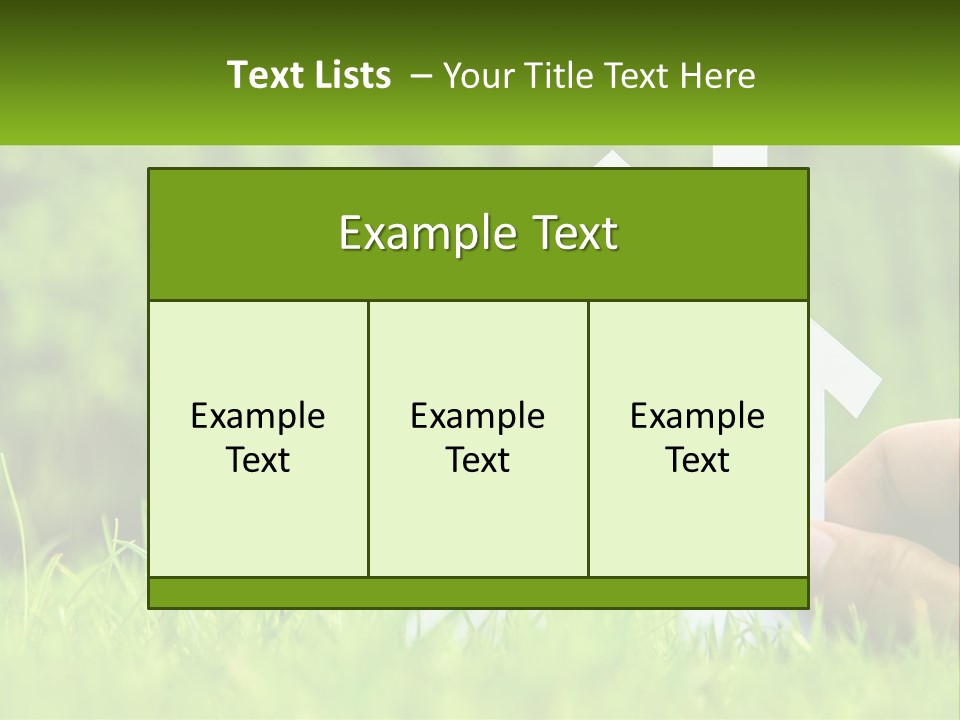 Architecture Hand Holding PowerPoint Template