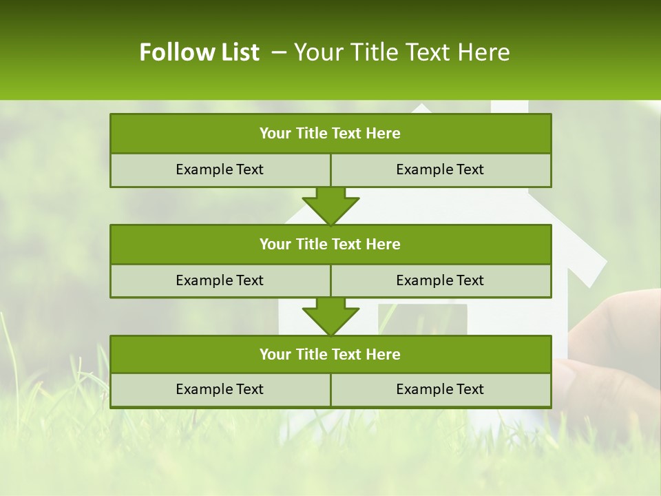 Architecture Hand Holding PowerPoint Template