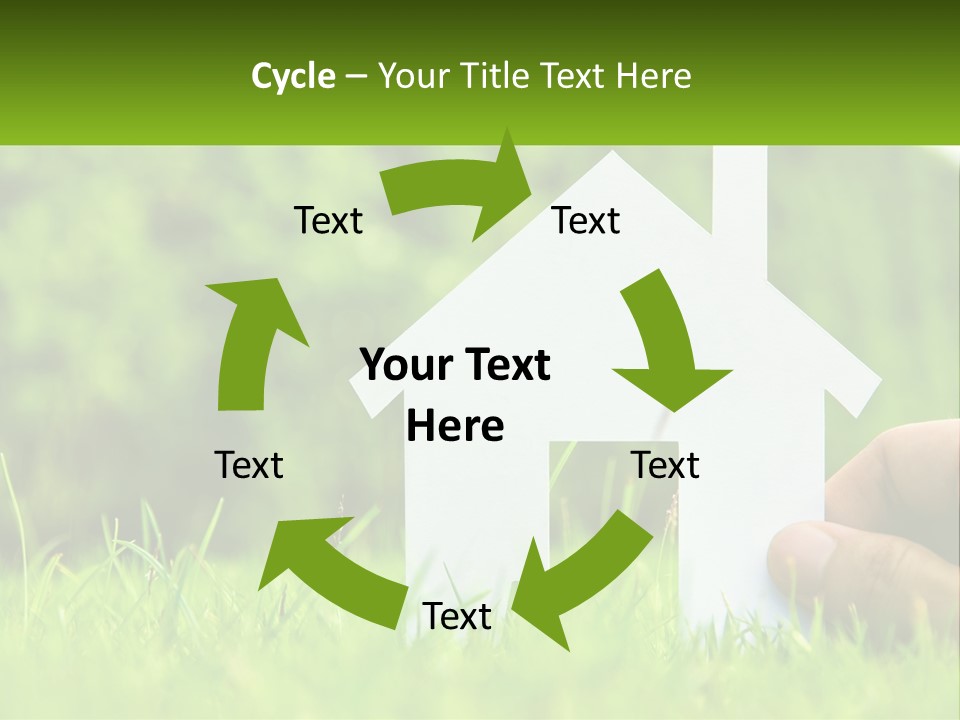 Architecture Hand Holding PowerPoint Template