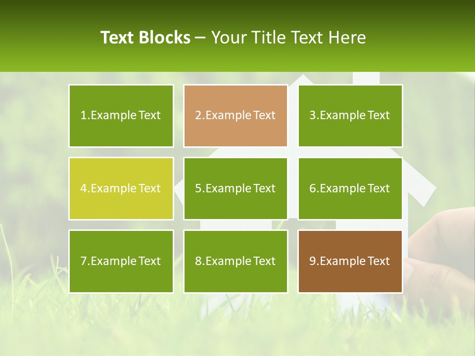 Architecture Hand Holding PowerPoint Template