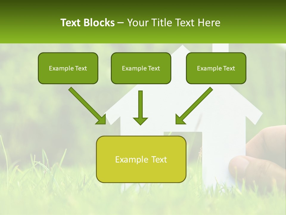 Architecture Hand Holding PowerPoint Template