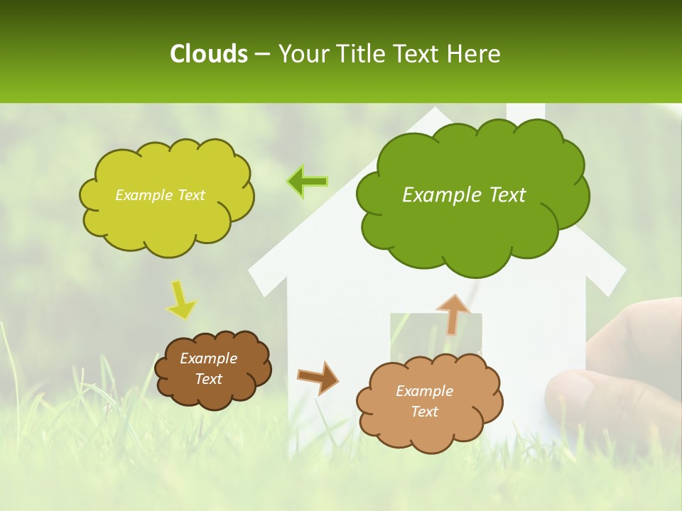 Architecture Hand Holding PowerPoint Template