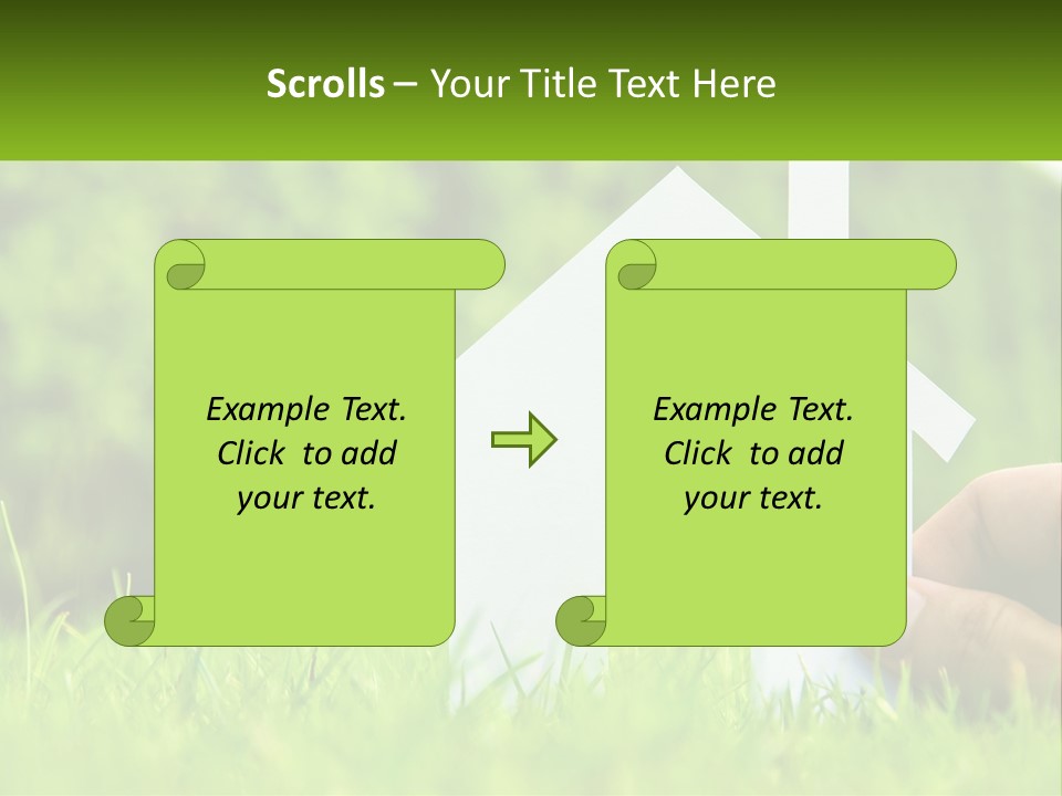 Architecture Hand Holding PowerPoint Template