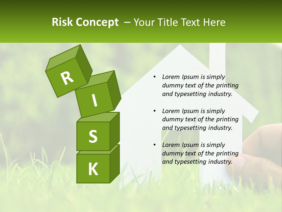 Architecture Hand Holding PowerPoint Template