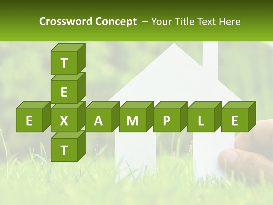 Architecture Hand Holding PowerPoint Template