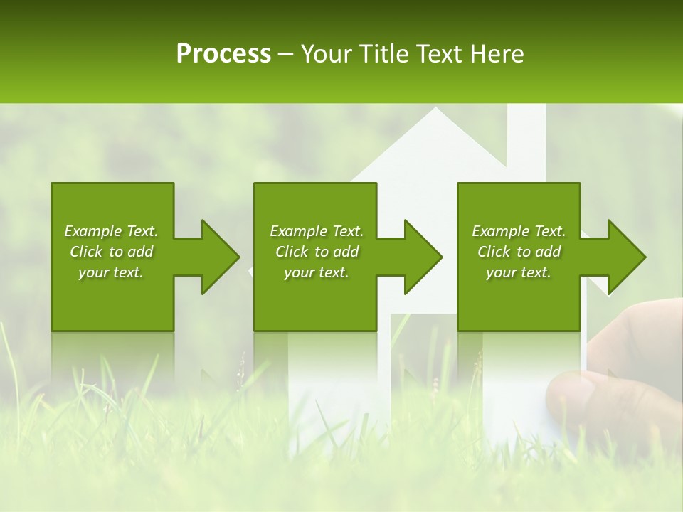 Architecture Hand Holding PowerPoint Template