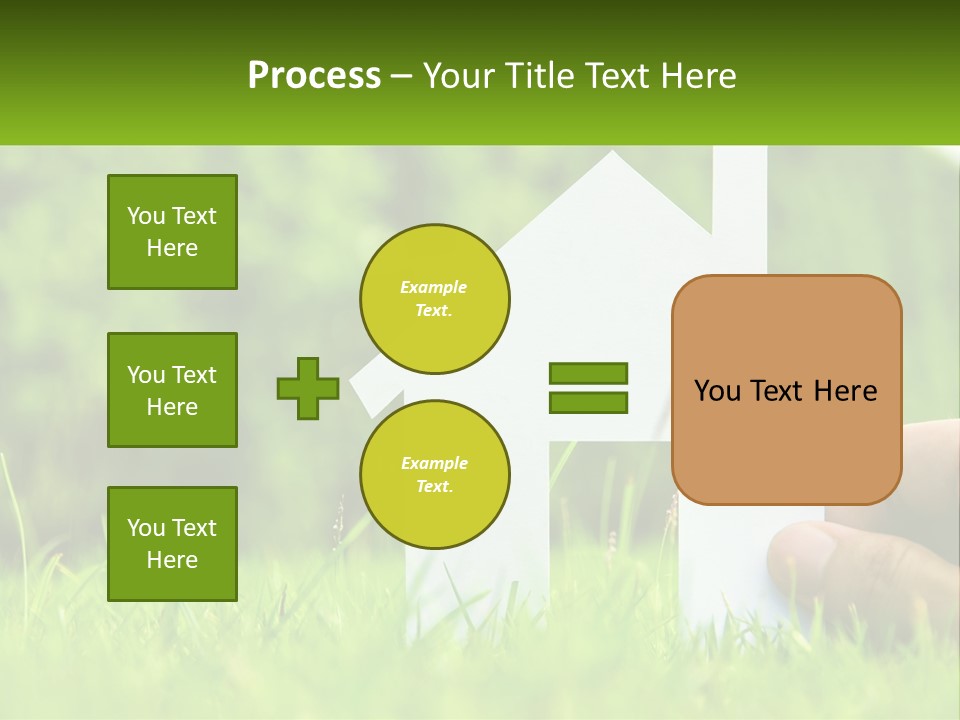 Architecture Hand Holding PowerPoint Template