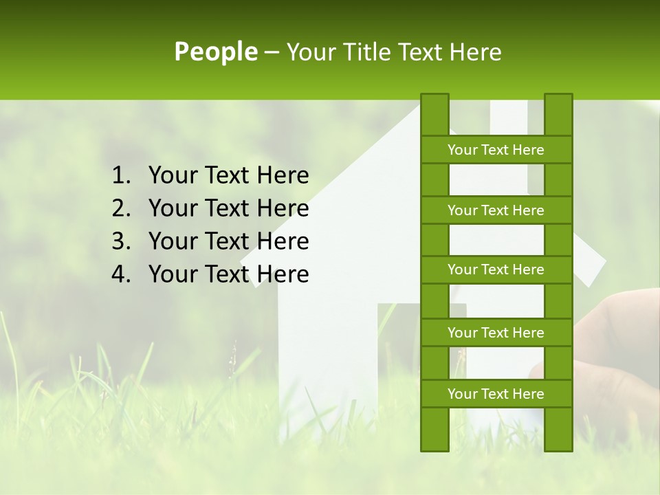 Architecture Hand Holding PowerPoint Template
