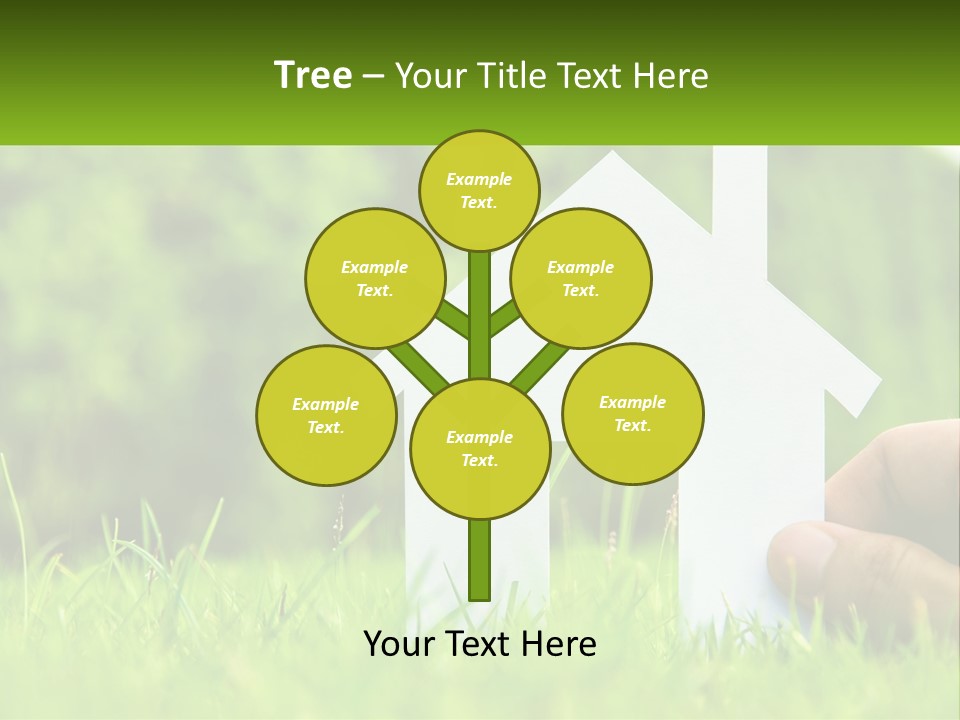 Architecture Hand Holding PowerPoint Template