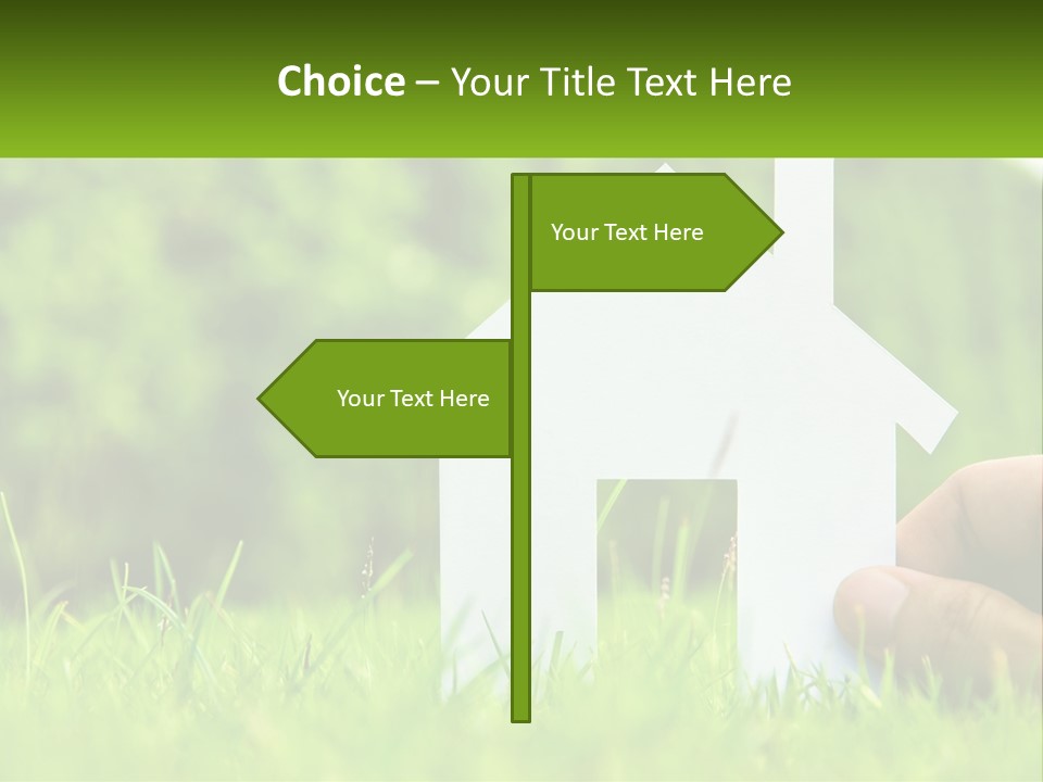 Architecture Hand Holding PowerPoint Template