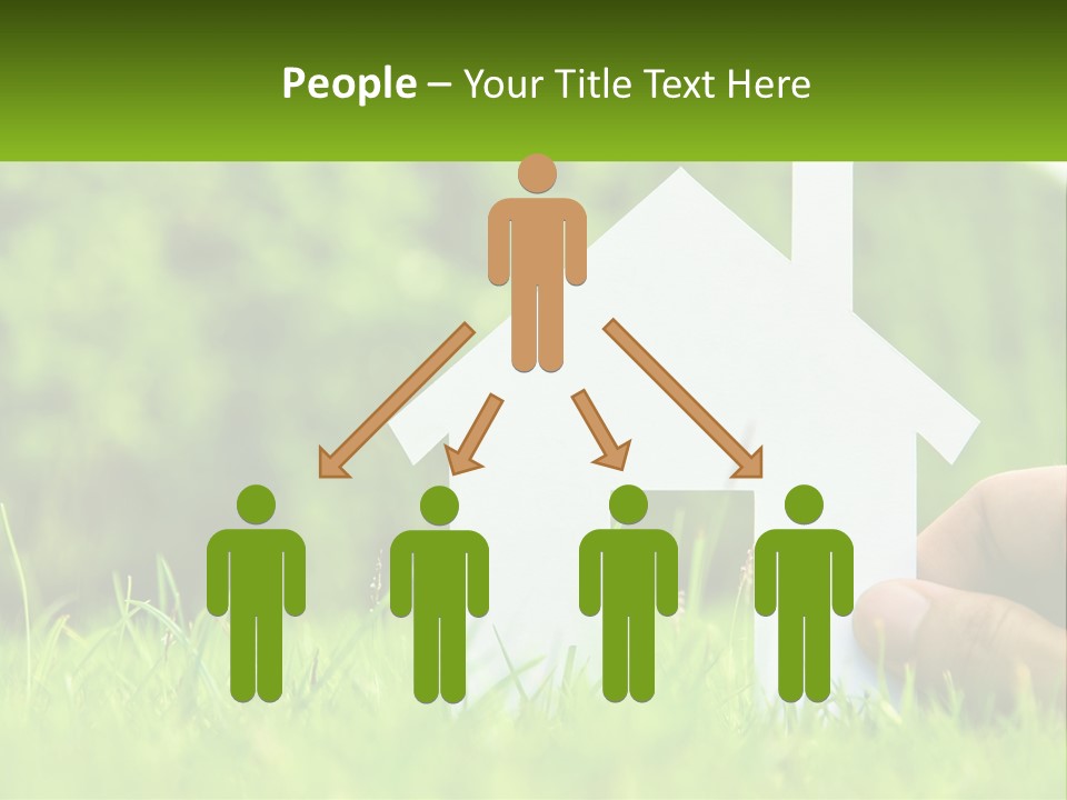 Architecture Hand Holding PowerPoint Template