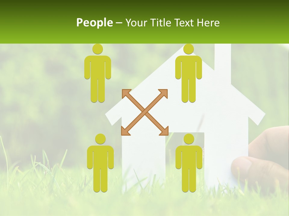 Architecture Hand Holding PowerPoint Template