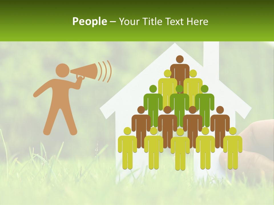 Architecture Hand Holding PowerPoint Template