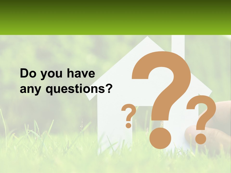 Architecture Hand Holding PowerPoint Template