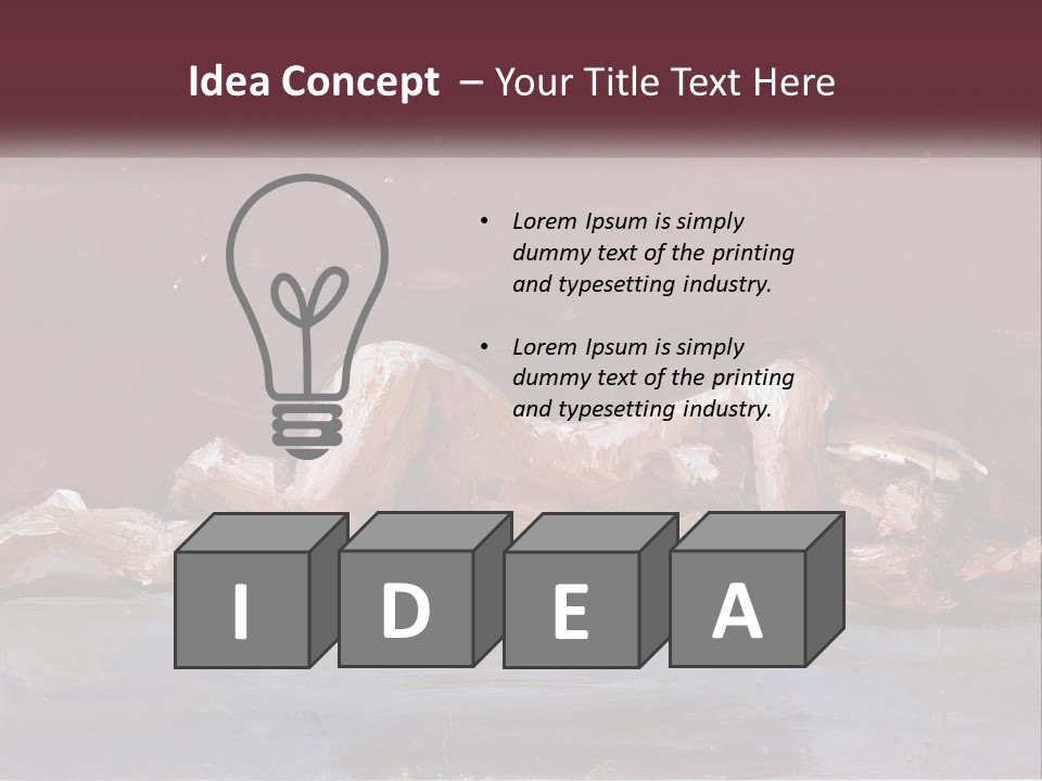 Conceptual Rent Construction PowerPoint Template