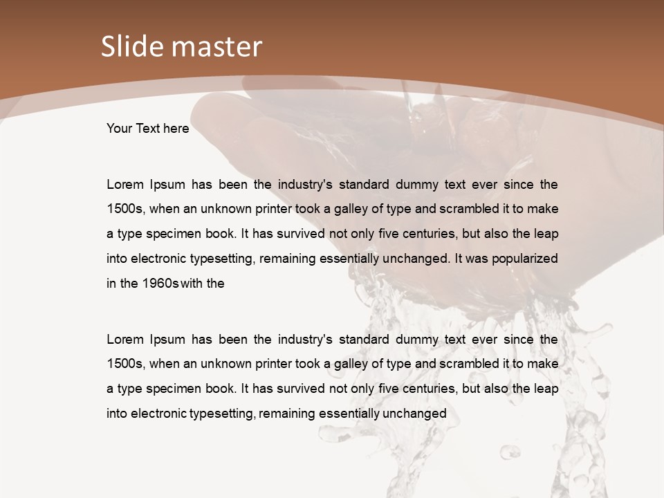 Holding Park Man PowerPoint Template