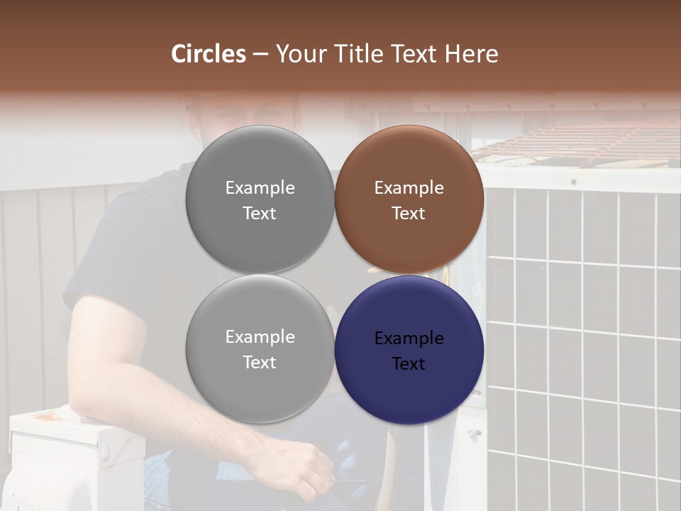 Human Hand Selling Leaf PowerPoint Template