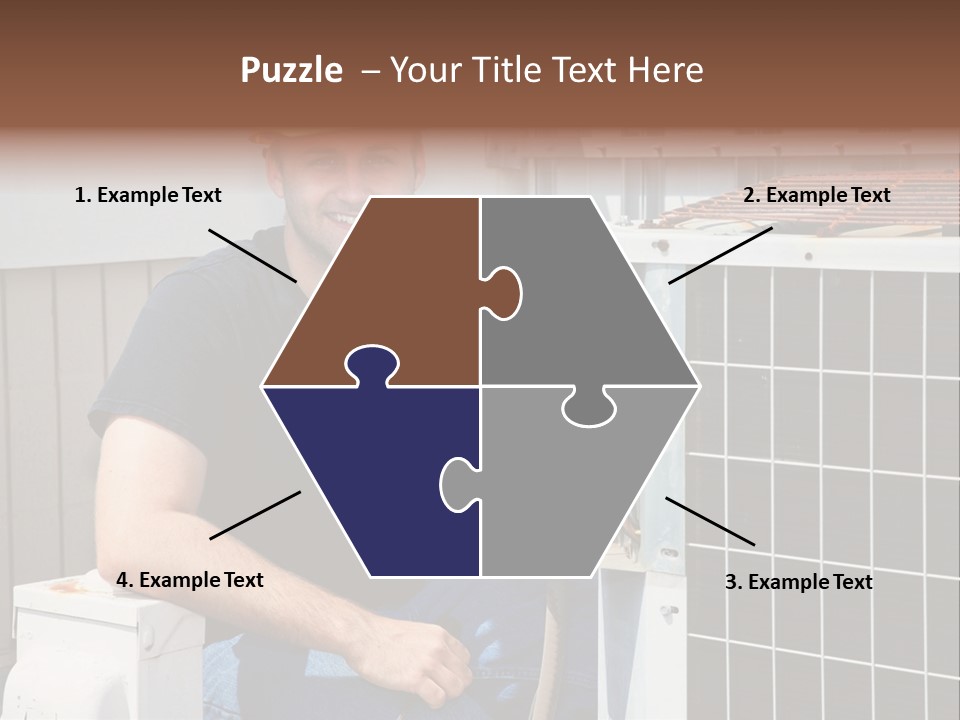 Human Hand Selling Leaf PowerPoint Template