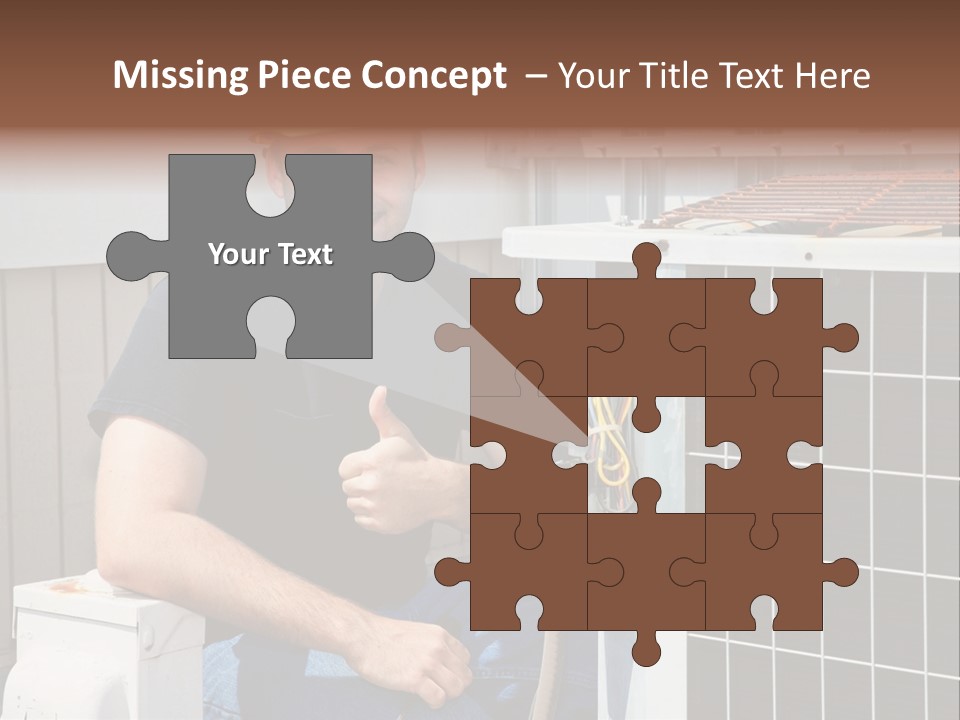 Human Hand Selling Leaf PowerPoint Template