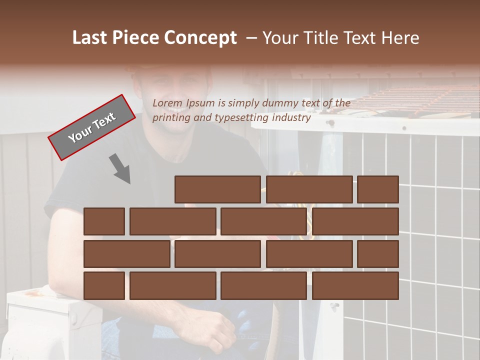 Human Hand Selling Leaf PowerPoint Template