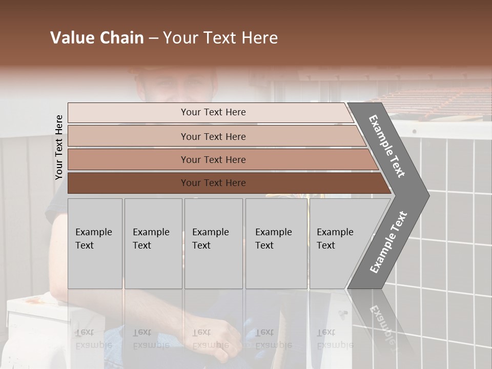 Human Hand Selling Leaf PowerPoint Template