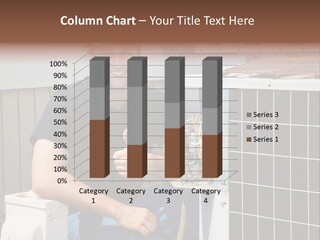 Human Hand Selling Leaf PowerPoint Template