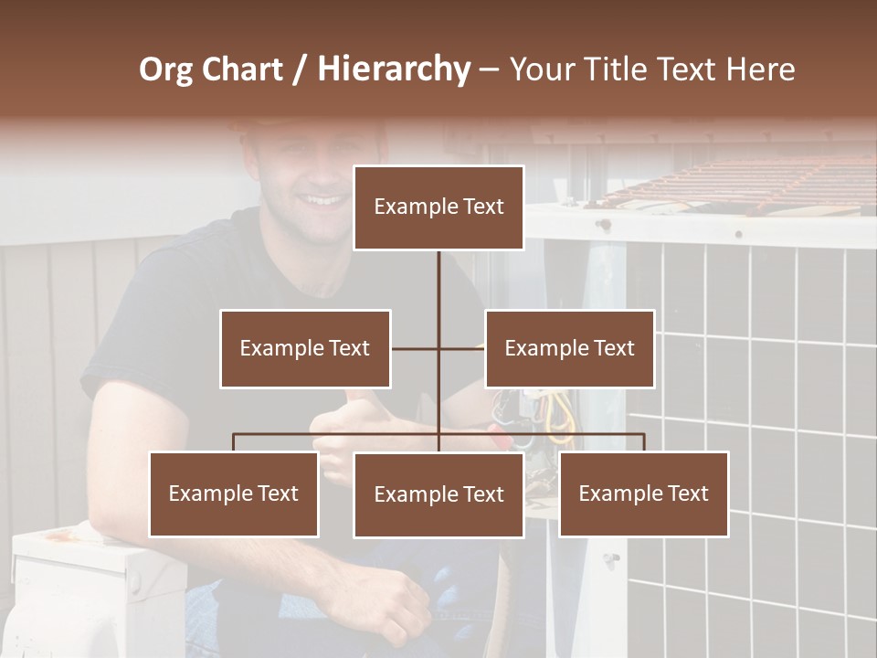 Human Hand Selling Leaf PowerPoint Template