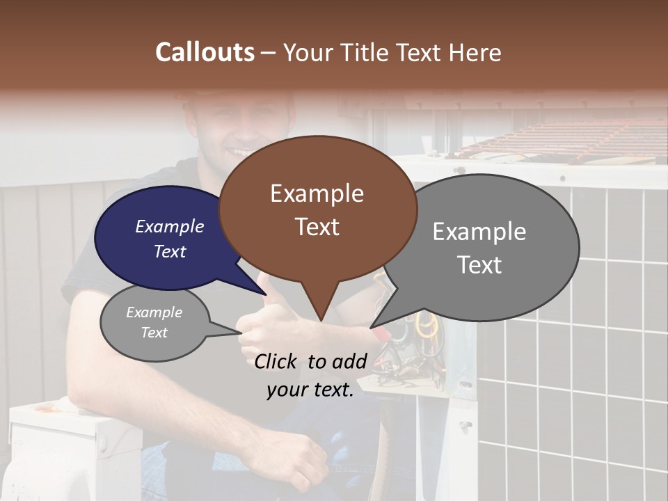 Human Hand Selling Leaf PowerPoint Template