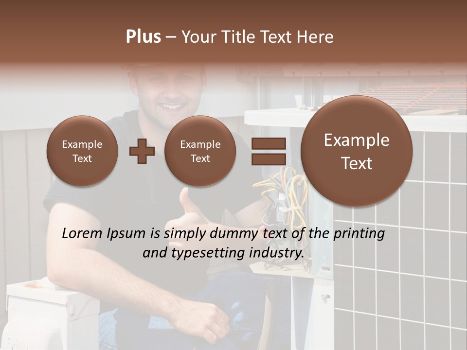 Human Hand Selling Leaf PowerPoint Template