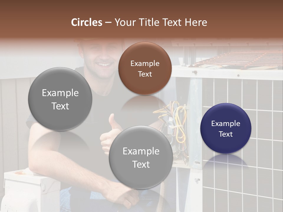 Human Hand Selling Leaf PowerPoint Template