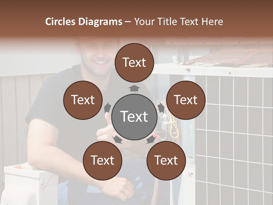 Human Hand Selling Leaf PowerPoint Template