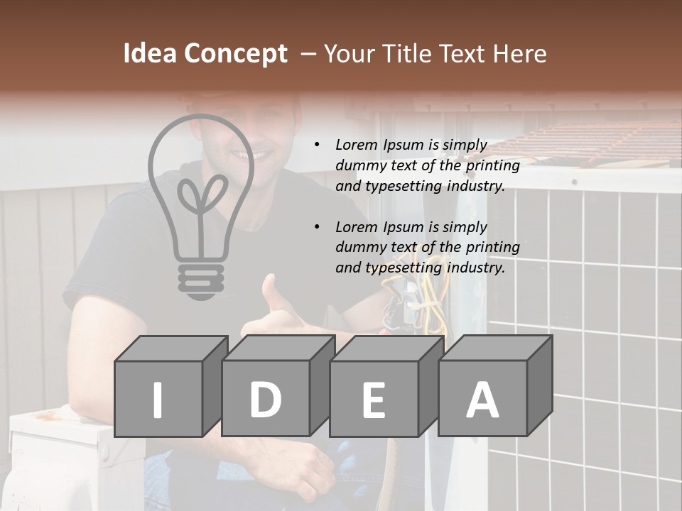 Human Hand Selling Leaf PowerPoint Template