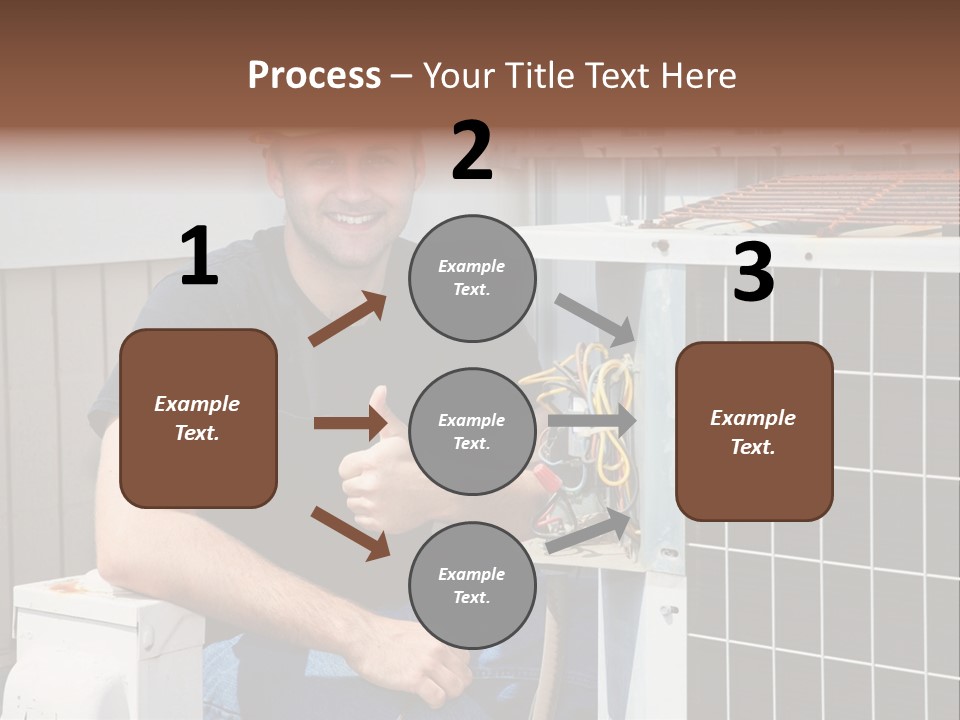 Human Hand Selling Leaf PowerPoint Template