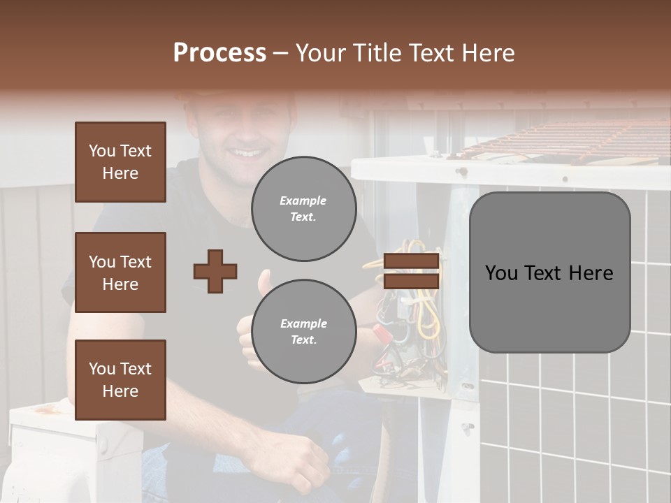 Human Hand Selling Leaf PowerPoint Template