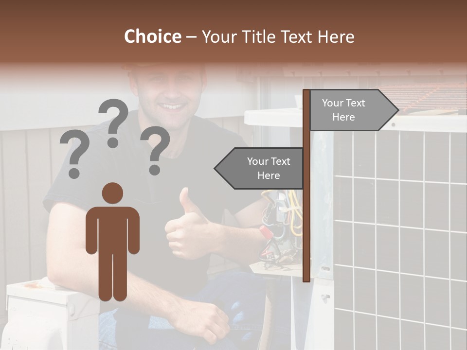 Human Hand Selling Leaf PowerPoint Template