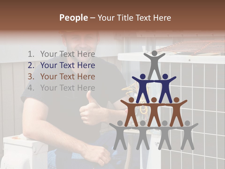 Human Hand Selling Leaf PowerPoint Template