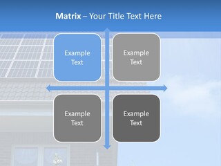 Blue Sky Property Hand PowerPoint Template