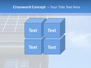 Blue Sky Property Hand PowerPoint Template