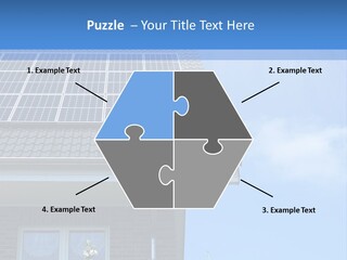 Blue Sky Property Hand PowerPoint Template
