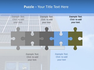 Blue Sky Property Hand PowerPoint Template