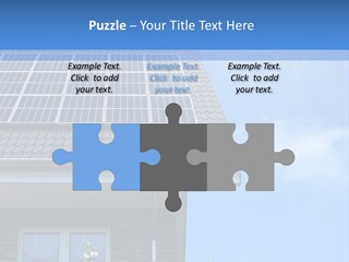 Blue Sky Property Hand PowerPoint Template