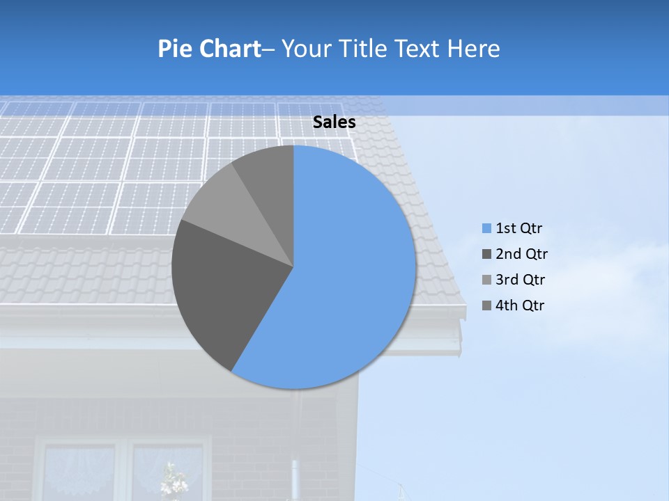 Blue Sky Property Hand PowerPoint Template