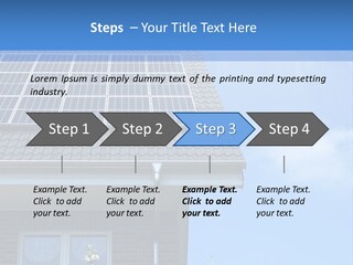 Blue Sky Property Hand PowerPoint Template
