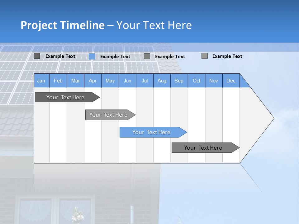 Blue Sky Property Hand PowerPoint Template