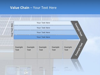 Blue Sky Property Hand PowerPoint Template