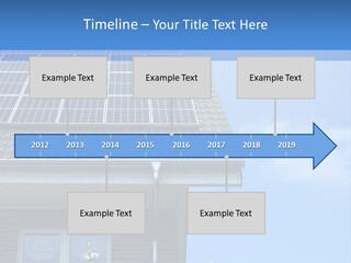 Blue Sky Property Hand PowerPoint Template