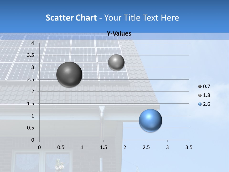Blue Sky Property Hand PowerPoint Template