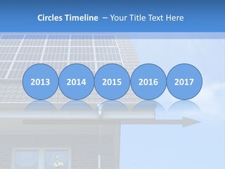 Blue Sky Property Hand PowerPoint Template