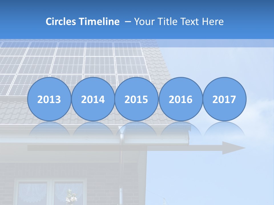 Blue Sky Property Hand PowerPoint Template